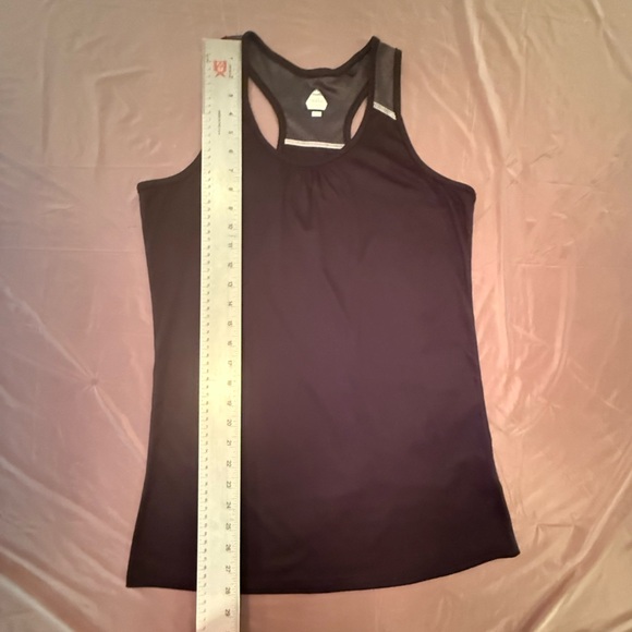 Bolle Activewear Black and Gray Razor Back Tank Top Size Large - Picture 6 of 7